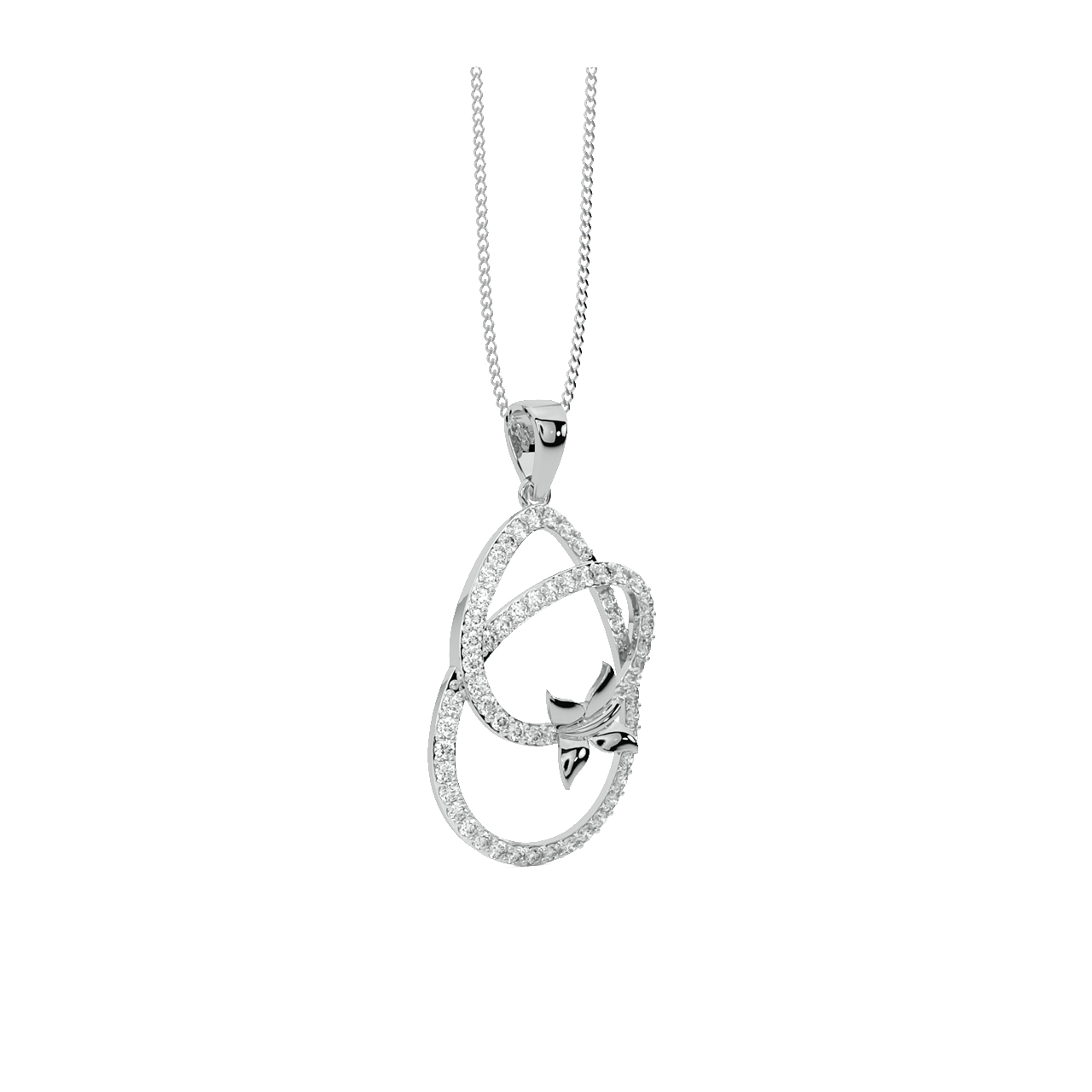 Leona Round Diamond Office Wear Pendant